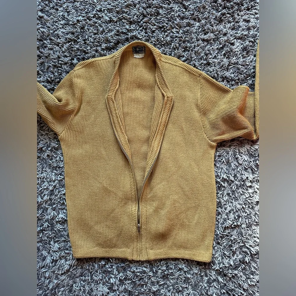 Vintage Towncraft Pennys Full Zip Wool Sweater Large Men’s - Picture 3 of 8